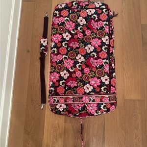 Vera Bradley Floral Garment Bag with Strap and matching tote set.